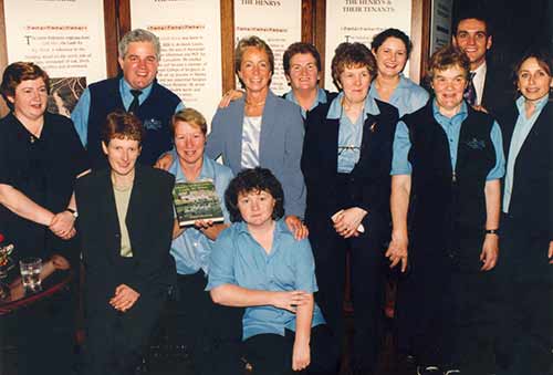 Kathleen Villiers-Tuthill with members of the Kylemore Staff 