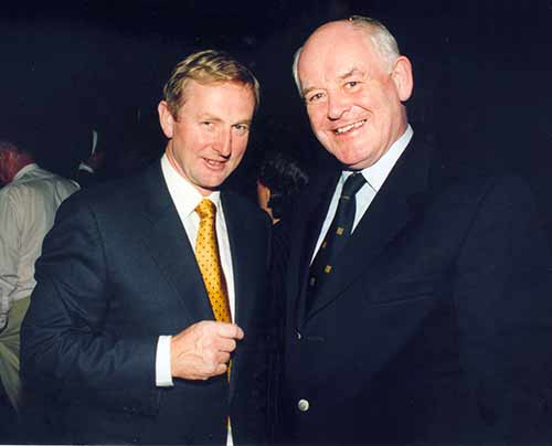 Mr Enda Kenny T.D., with Judge Harvey Kenny